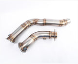 Agency Power BMW M4 F82/F83 High Flow Catless Stainless Steel Down Pipes